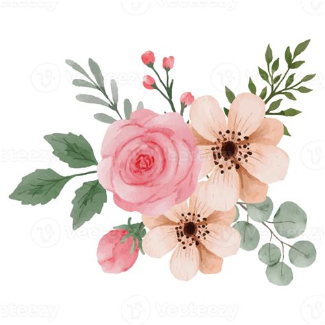 Flower pink rose, floral bouquet Clip art Element Transparent Background 24628535 PNG