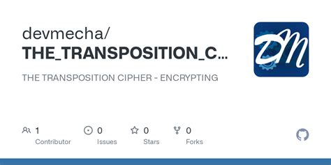 GitHub - devmecha/THE_TRANSPOSITION_CIPHER: THE TRANSPOSITION CIPHER ...