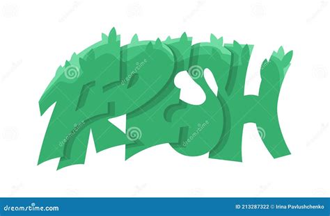 Fresh Vector Lettering. Hand Drawn Vector Illustration Stock Vector - Illustration of lettering ...