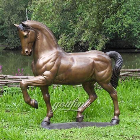 Life size antique bronze standing bronze horse for sale- life size ...