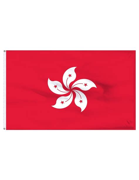 Hong Kong 3' x 5' Outdoor Nylon Flag