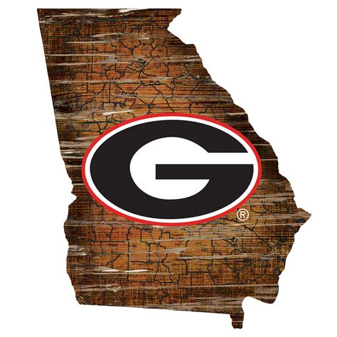 Georgia Bulldogs Wood Sign - State Wall Art - Walmart.com - Walmart.com