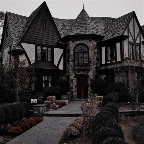 Pin by 🪐 on • HOME • | Dark house, Building aesthetic, Gothic house