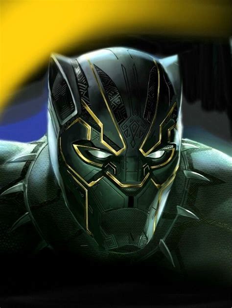 Black panther gold design | Black panther marvel, Black panther images ...