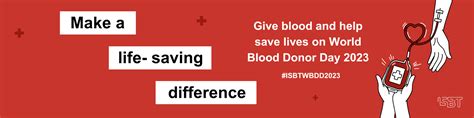 World Blood Donor Day 2023 | The International Society of Blood ...