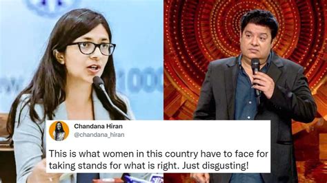 DCW Chief Gets Rape Threat For Asking To Remove Sajid Khan