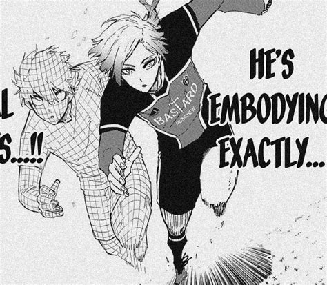 an image of two anime characters in black and white with the caption he ...