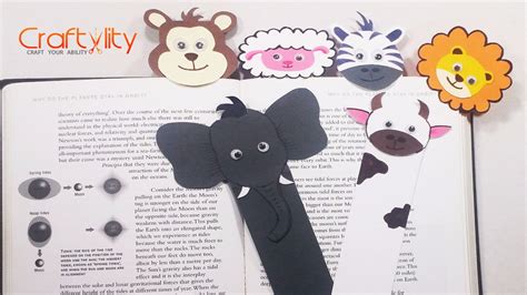 DIY Long animal bookmarks | How to make Long animal bookmark tutorial | Cute & funny Animal ...