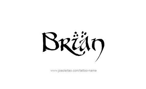 Brian Name Tattoo Designs