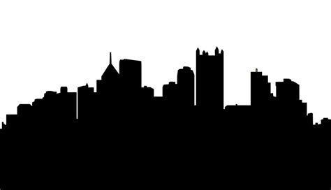 Pittsburgh Skyline Silhouette - Cliparts.co