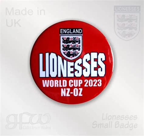 ENGLAND LIONESSES, WORLD Cup 2023 Australia/N Zealand - Small Badge ...