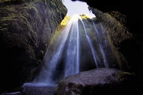 Icelandic Waterfall Cave Photograph by Jack Nevitt - Pixels