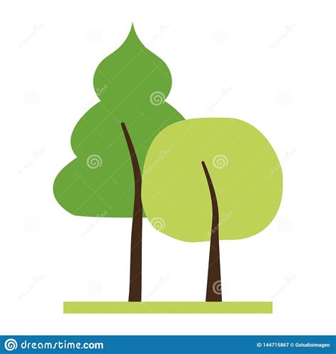 Tree forest nature stock vector. Illustration of freshness - 144715867