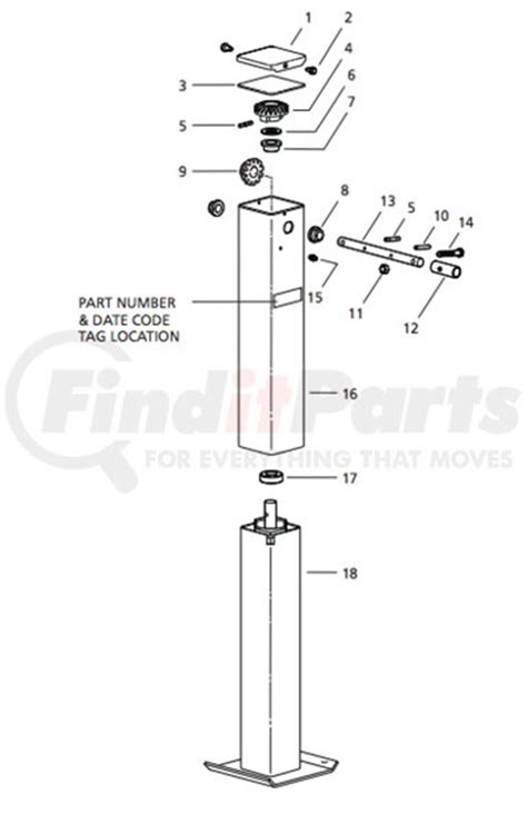 Trailer Landing Gear Parts Diagram