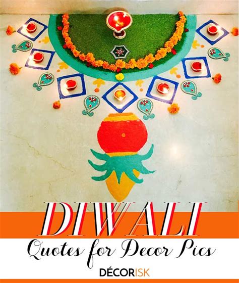 50 Diwali Décor Captions, Diya & Rangoli Quotes | Decorisk Magazine