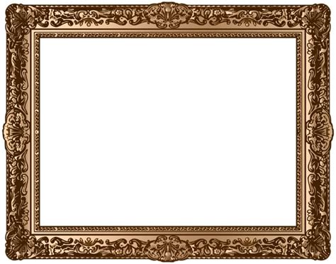 Classic Bronze Pictures Transparent PNG Frame | Frame, Vintage png, Png ...