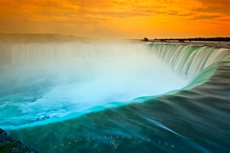 Niagara Waterfall Horseshoe Falls Sunset | Photo, Information