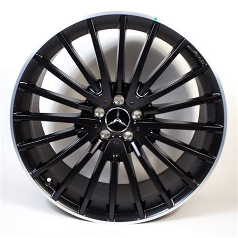 AMG 22 inch rims set GLS X166 black / polished genuine Mercedes-Benz | A16640133007X71-Satz