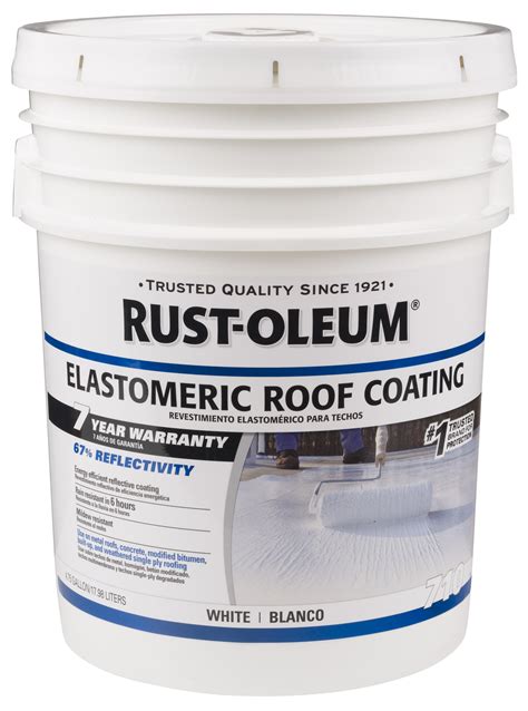 Rust-Oleum Roofing 7 Year Elastomeric Roof Coating, 4.75 Gallons - Walmart.com