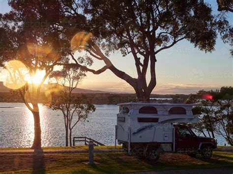 Image of Camping Vehicle in Mallacoota - Austockphoto