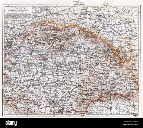 Old hungary map hi-res stock photography and images - Alamy