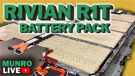 Munro Live Checks Out The Rivian R1T's Massive Battery Pack