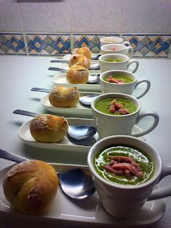 Jo's Blue AGA: Pea, Ham & Mint Soup