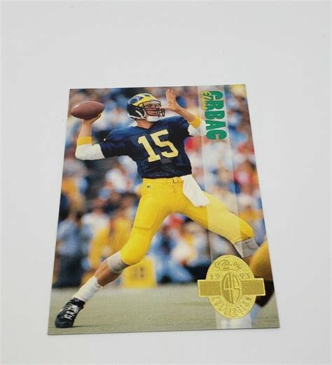 Elvis Grbac 1993 Classic 4-Sport Football Rookie Card #111 Michigan Wolverines | eBay