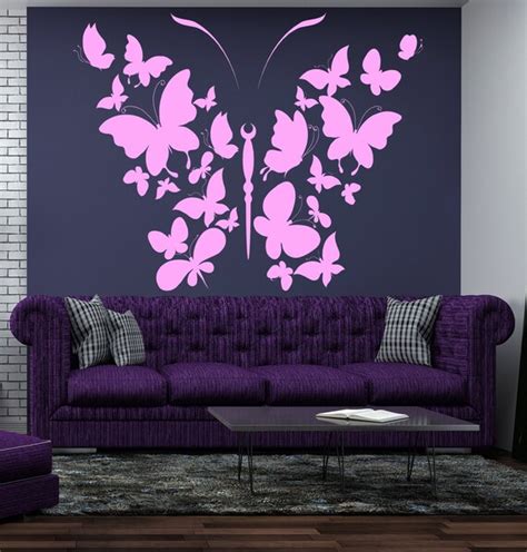 Butterfly Wall Decal Vinyl Sticker Butterfly Decal Interior | Etsy