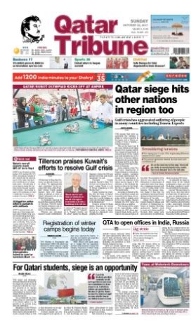 Qatar Tribune Epaper | Today's Daily | Qatar Tribune Online Newspaper