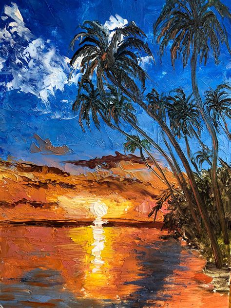 Hawaii Painting Oahu Original Art Tropical Beach Wall Art 10 | Etsy