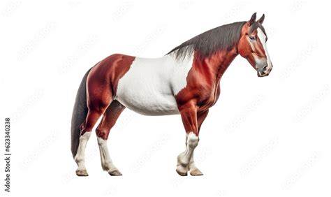 horse isolated on white background HD 8K wallpaper Stock Photographic Image Stock Illustration ...