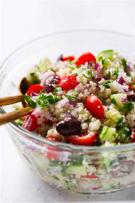 Mediterranean Cauliflower Salad - Primavera Kitchen