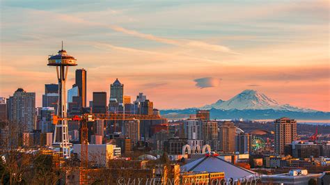 Seattle Skyline at Sunset | I had the opportunities to visit… | Flickr