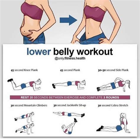 Lower Belly Workout! | Trening hjemme, Treningsplan, Trening