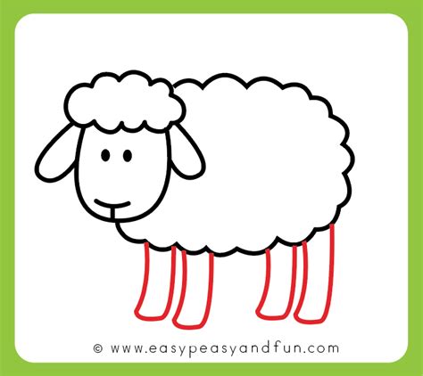 How to Draw a Sheep - Step by Step Sheep Drawing Tutorial - Easy Peasy and Fun