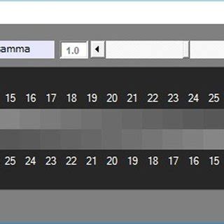 Display-gamma calibration using a gray scale step-wedge. | Download Scientific Diagram