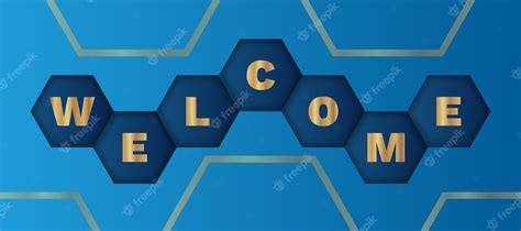 Premium Vector | Welcome Title Banner Vector