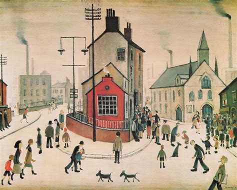 A Street in Clitheroe Art Print by L.S. Lowry | King & McGaw