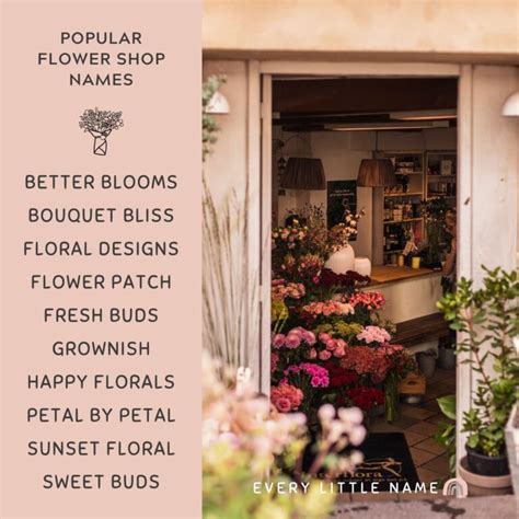 150+ Best Flower Shop Names (Cute, Creative, and Clever) - Every Little ...