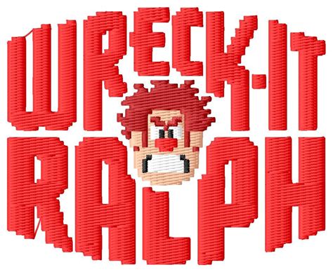 wreck it ralph logo 4x4 Wreck It Ralph, Embroidery Files, Atari Logo ...