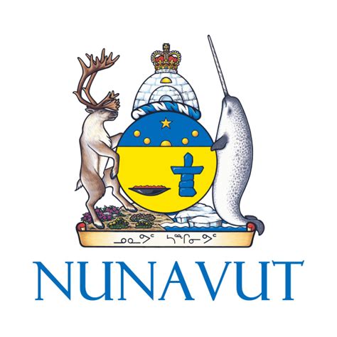 Nunavut, Canada - Coat of Arms Design - Inuit - T-Shirt | TeePublic