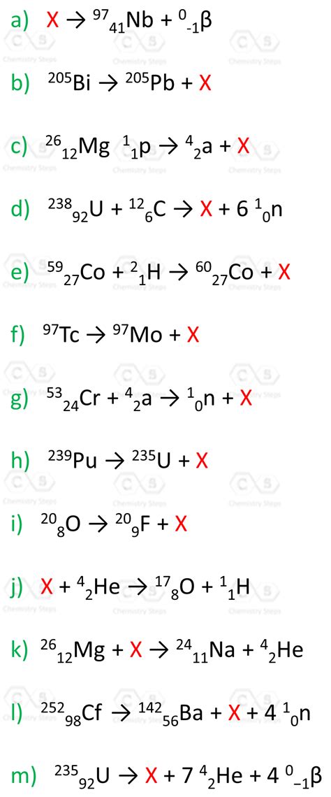 Balancing Nuclear Reactions - Chemistry Steps