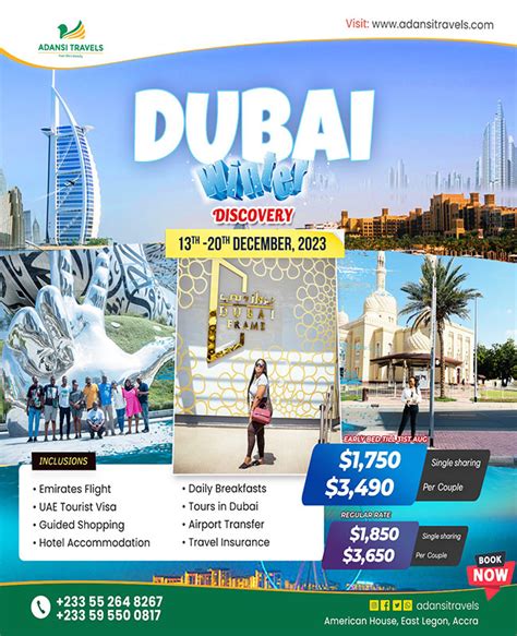 2023 dubai every month - Adansi travels