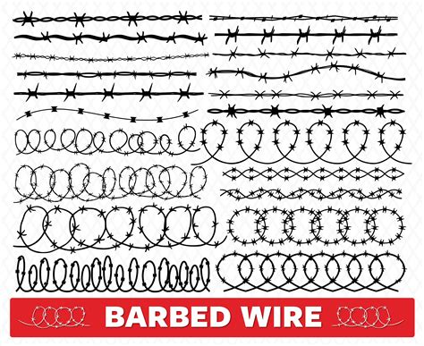 Barbed Wire Svg Barbed Wire Border Svg Barbed Wire Svg Circle - Etsy Israel