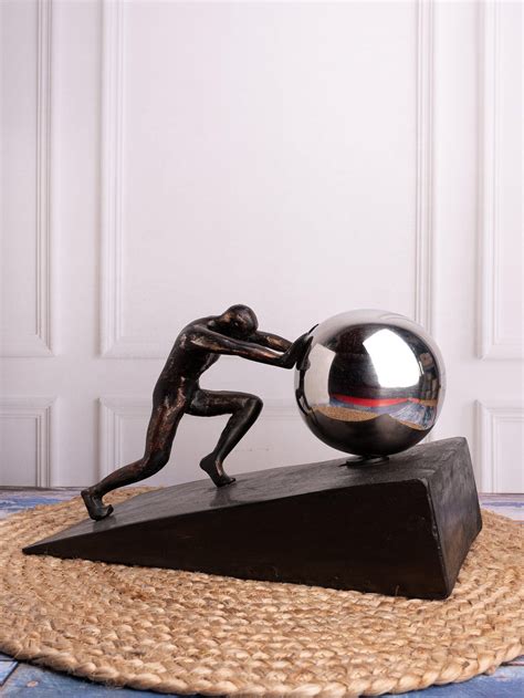 Sculpture name - THE STONE OF SISYPHUS ROLLING UP