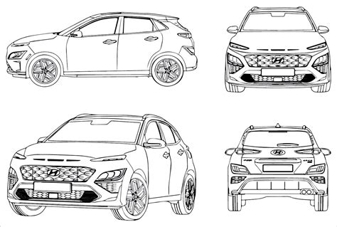 Awesome Hyundai coloring page - Download, Print or Color Online for Free