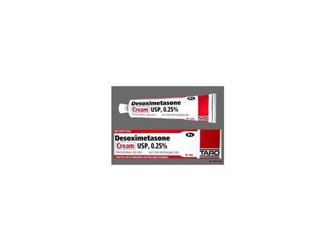 Desoximetasone Cream USP 0.25%, 60 g Taro Pharmaceuticals (RX) Ingredients and Reviews