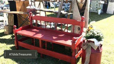 Pin by KTdidsTreasures on Portfolio | Red bench, Porch swing, Outdoor decor