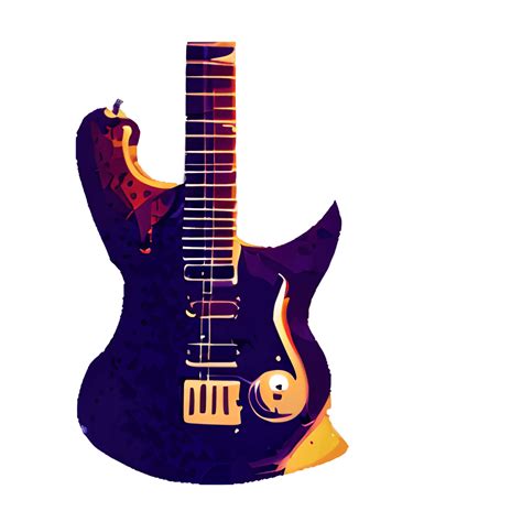 Vintage Electric Guitar Graphic · Creative Fabrica